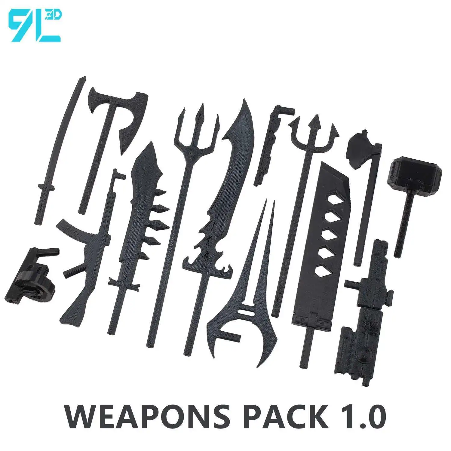 Weapons Pack 1.0 for 9L3D Titan13 Lucky13 T13 Dummy13 Action