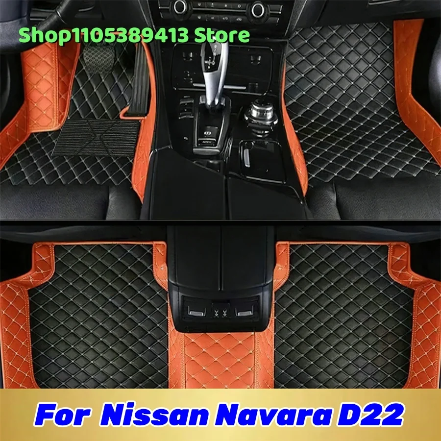 

Artificial Leather Custom Car Floor Mats For Nissan Navara D22 2008 2007 2006 2005 2004 Car Mat Accessories Mats Carpets Auto
