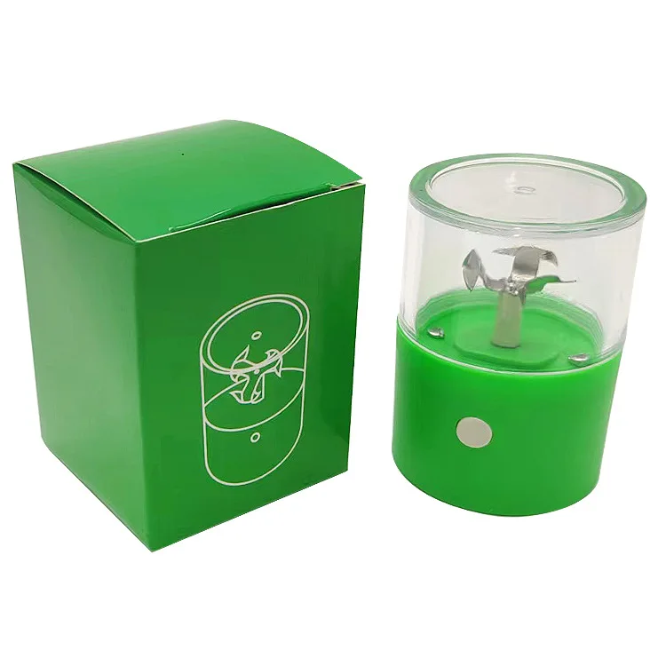 New Plastic Electric Cigarette Grinder USB Charging Plastic Crusher Grinder Tobacco Cigarette Crusher Grinder