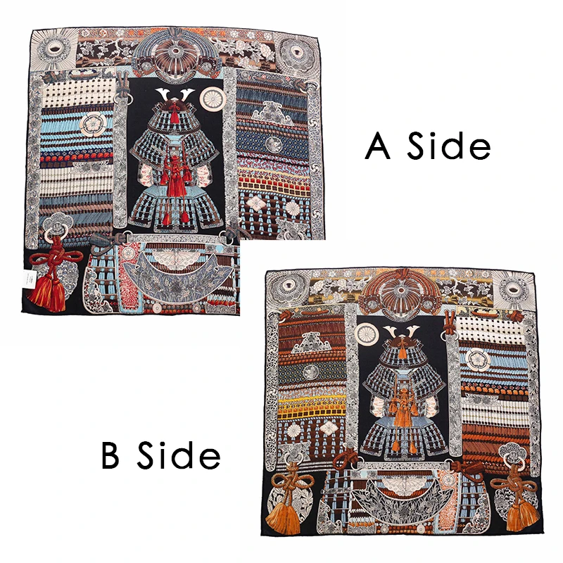 

Double Faced Winter Warm Scarf 90CM Hand Rolled Edges Shawls Head Bag Scarves Luxury Christmas Gift Clothing Bag Accessories