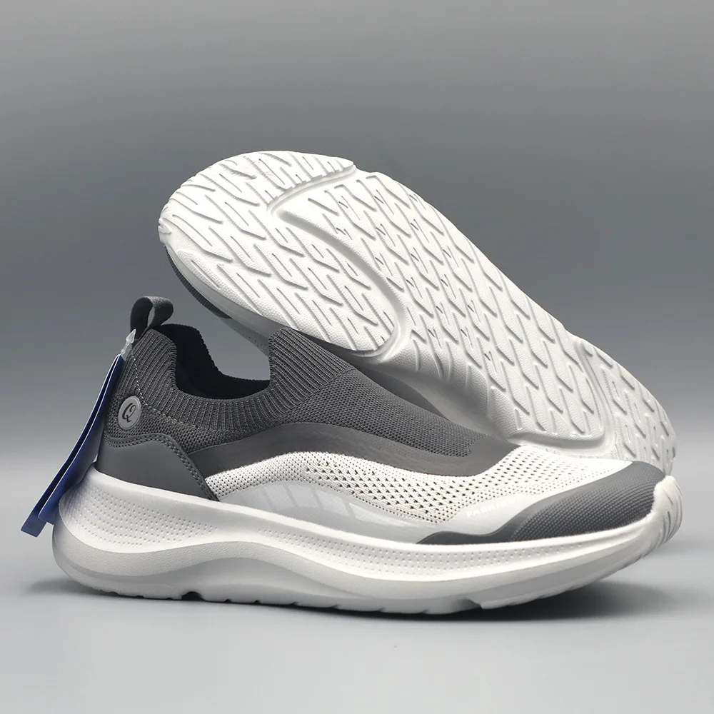 Spring New Shoes for Men Breathable Knit Casual Shoes Lightweight Comfortable Sport Jogging Shoes Youth Street Slip-on Sneaker view 3