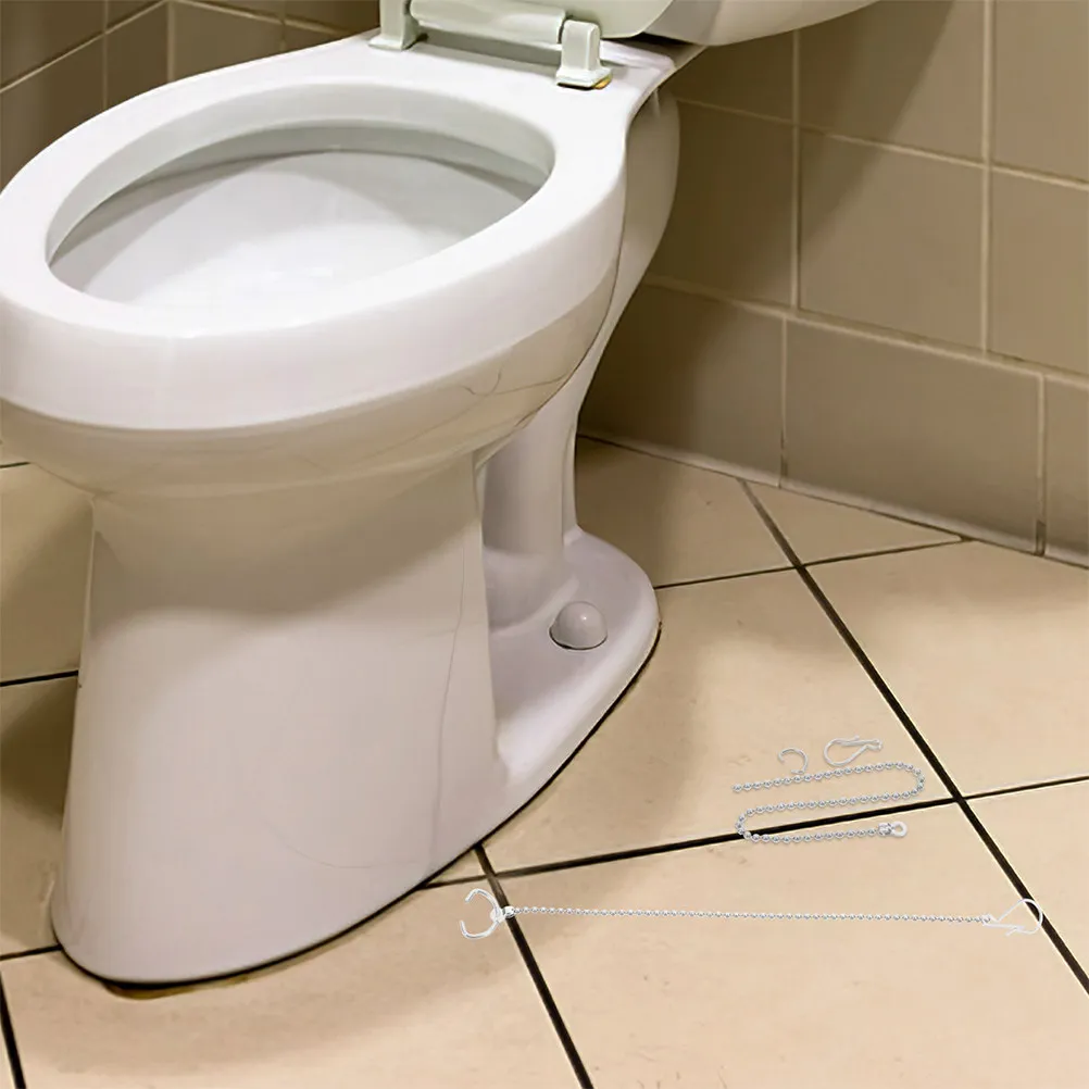 

2Pcs Stainless Steel Toilet Flapper Replacement Chain Hook Universal Flush Handle Chain for Toilet Accessories Fitting