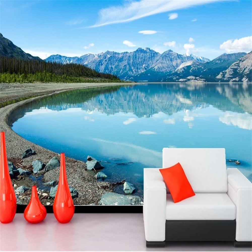 

Lake Mountains Stones Scenery Lake Nature wallpaper,papel de parede wall bedroom 3d wallpaper murals