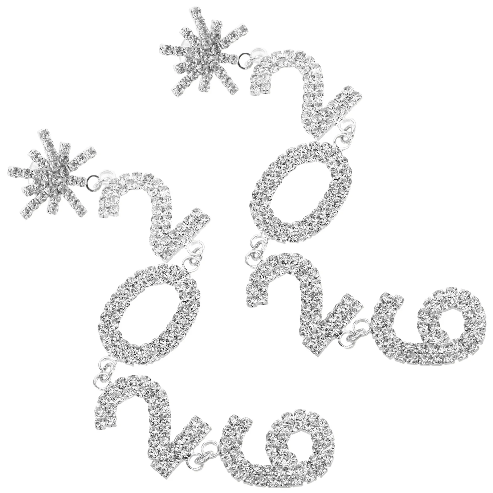 

Earrings Snowflake Dangling Dangle New Years Eve Accessories Women for