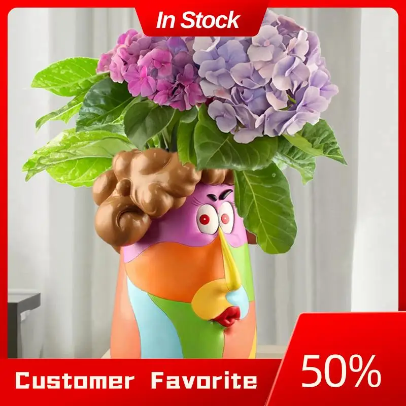 Top Sale Water Vase Ornaments, Cute Girl Decoration, Art Flower Pot, Portrait Sculpture Flower Pot