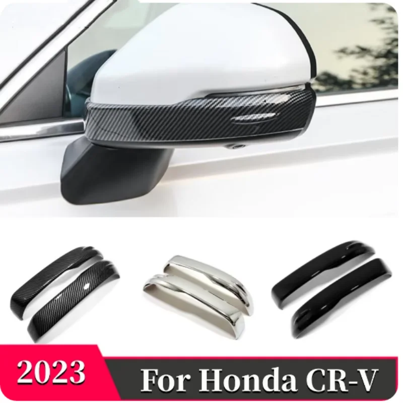 

ABS Car Rear View Mirror Protection Covers Rearview Mirror Stickers Anti-scratch Strips For Honda CR-V 2023 2024 Acce