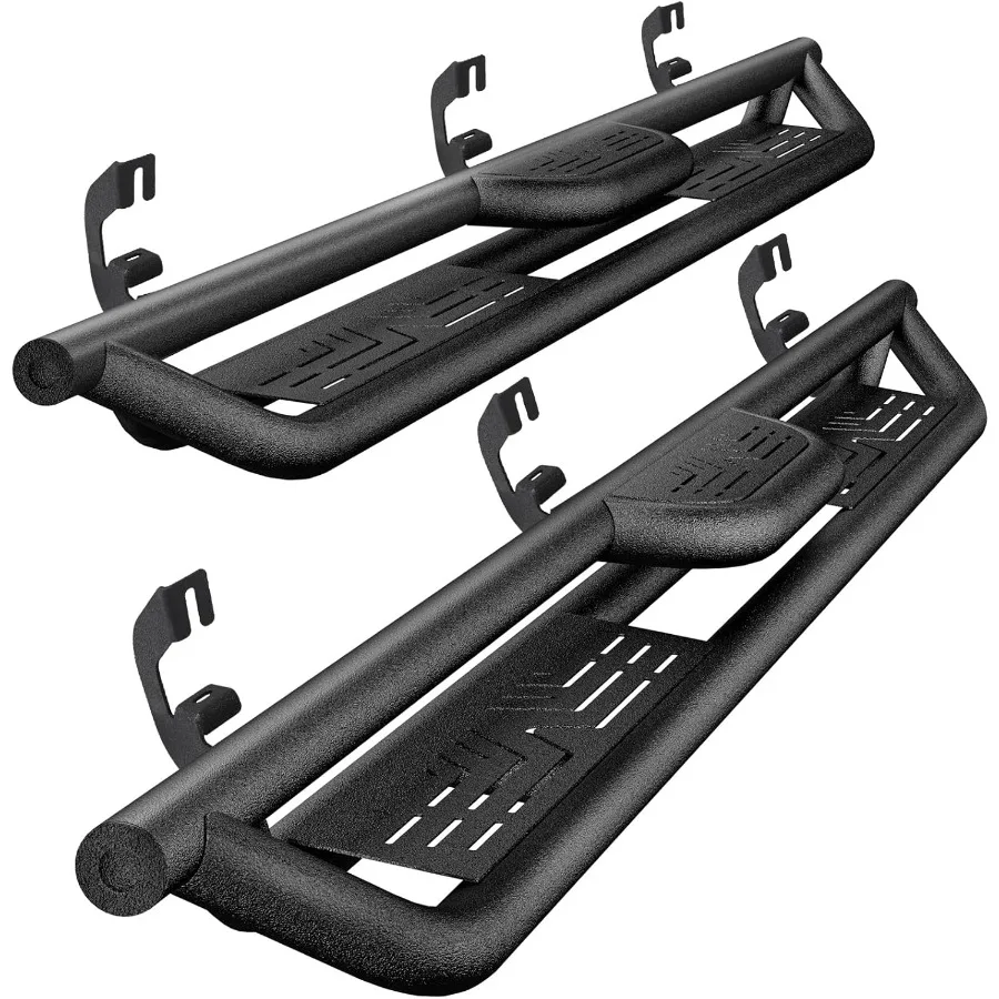 

6-дюймовые боковые ступеньки, совместимые с 20072018 Chevy Silverado 1500 Running Boards Crew Cab, черный сверхмощный грузовик из углеродистой стали S