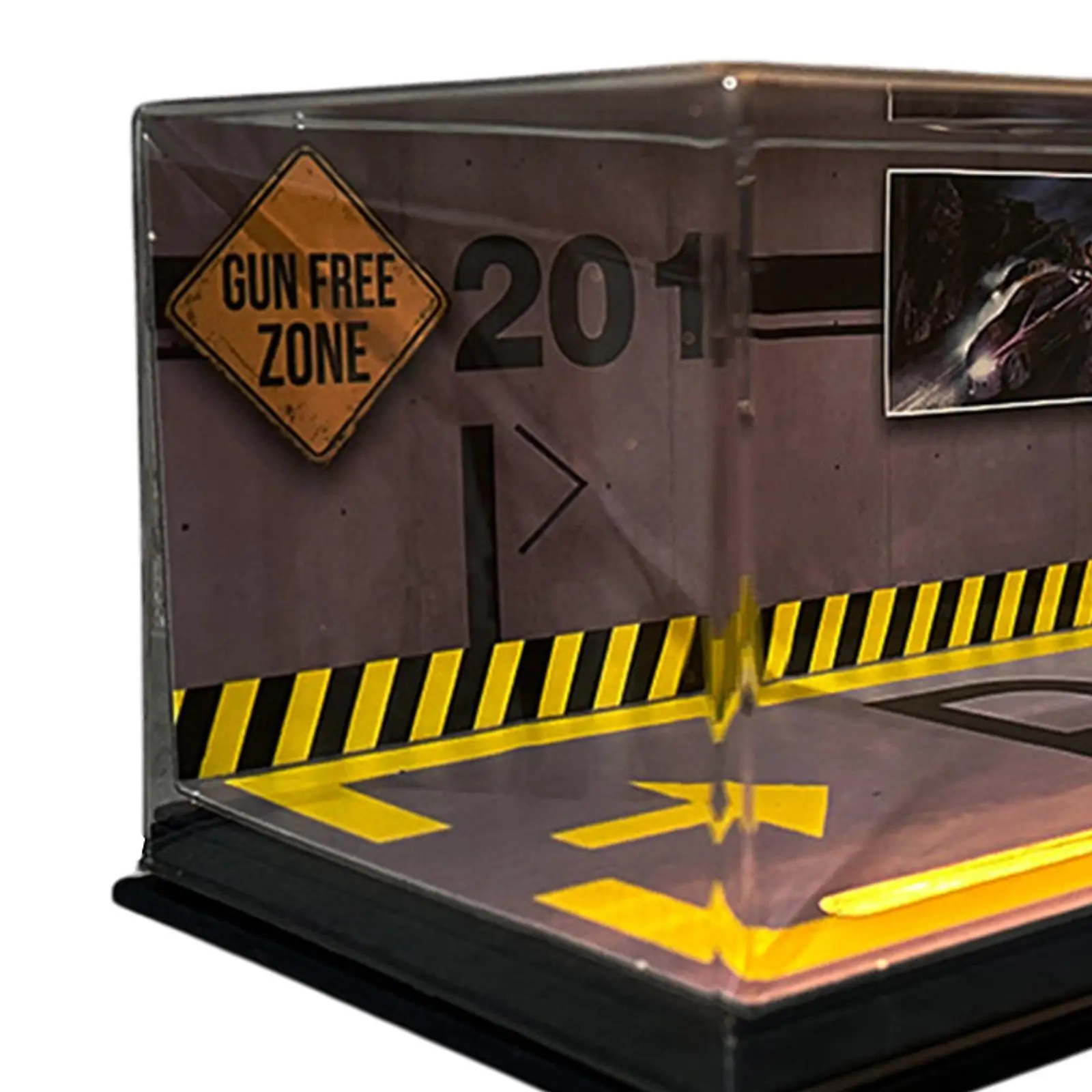 1/24 Scale Model Car Display Unit with LED Lighting for Alloy Vehicles