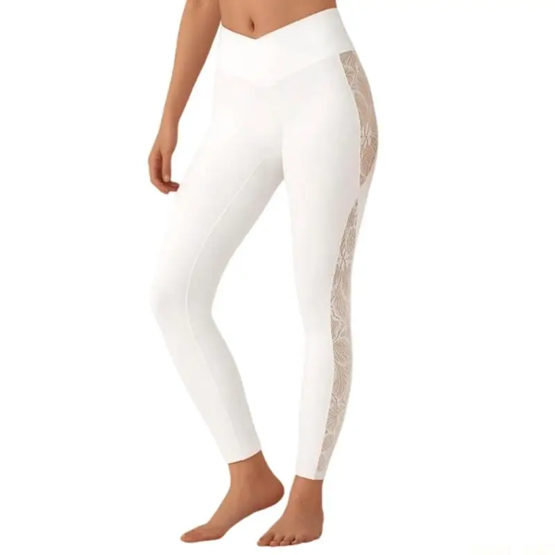 U2JB High Rise Training Leggings for Women with Breathable Leg Detail