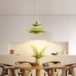 Japanese UFO Pendant Light Fixture Nordic Restaurant Chandelier Danish Design Room Decor Lamp Bedroom Beside Ceiling Lamps