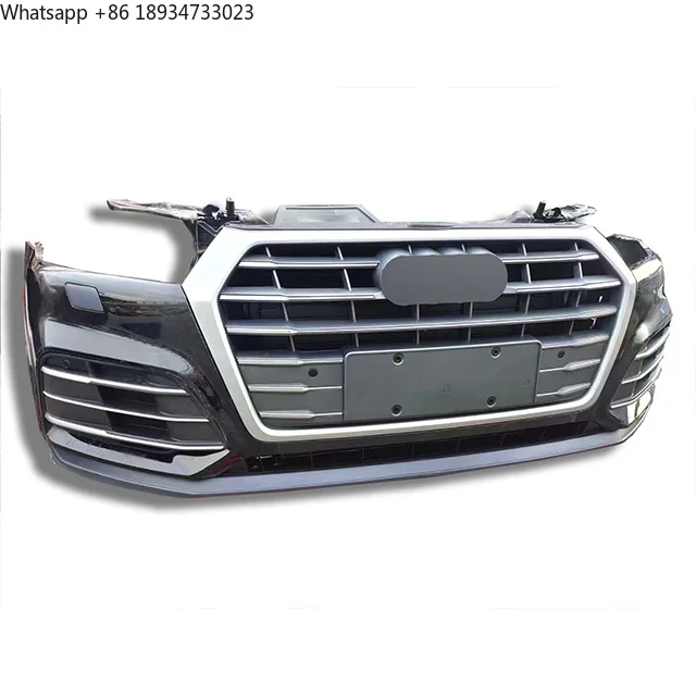 

High Quality Front Bumper for Audi Q5 2017-2020 Front Lip Body Kit with Grille Radiator Fan Parking Sensing