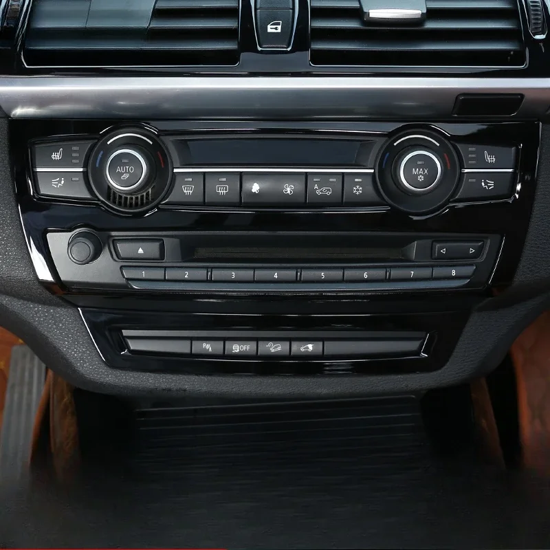 

For BMW X5 E70/X6 E71 Interior Trim Kit - Piano Black Dashboard Panel & Steering Wheel Upgrade with (2008-2013 Models)