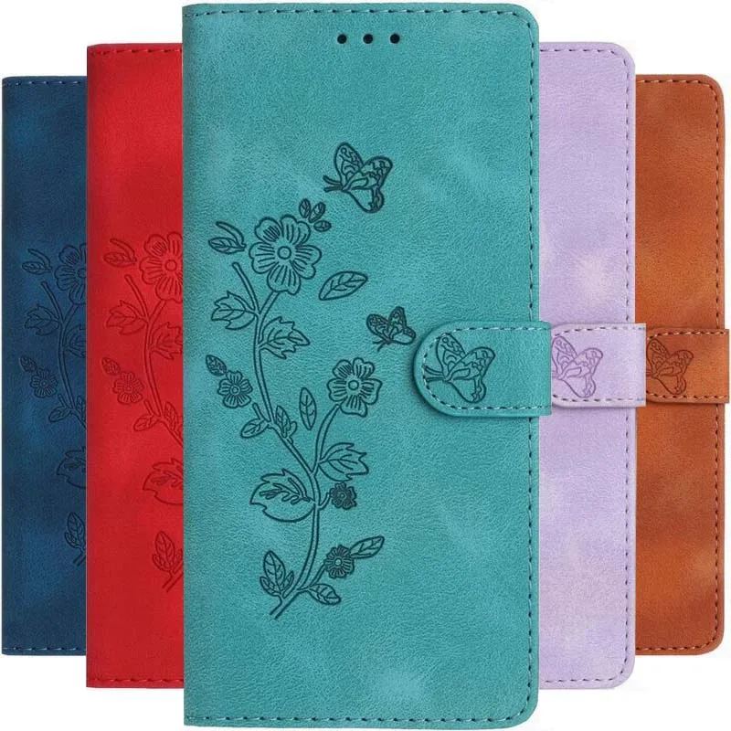 

High-quality Cute Flower Butterfly Case For Motorola Moto E13 E20 E22 E30 E32S E32 E40 E6 Play E7 Plus One Action Girl Lady Wall
