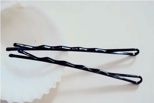2026 New Fashion Cheap Pure Black Word Folder Cross Clamping Clip Type U Hair Clip For Women Girls Hair Accessories