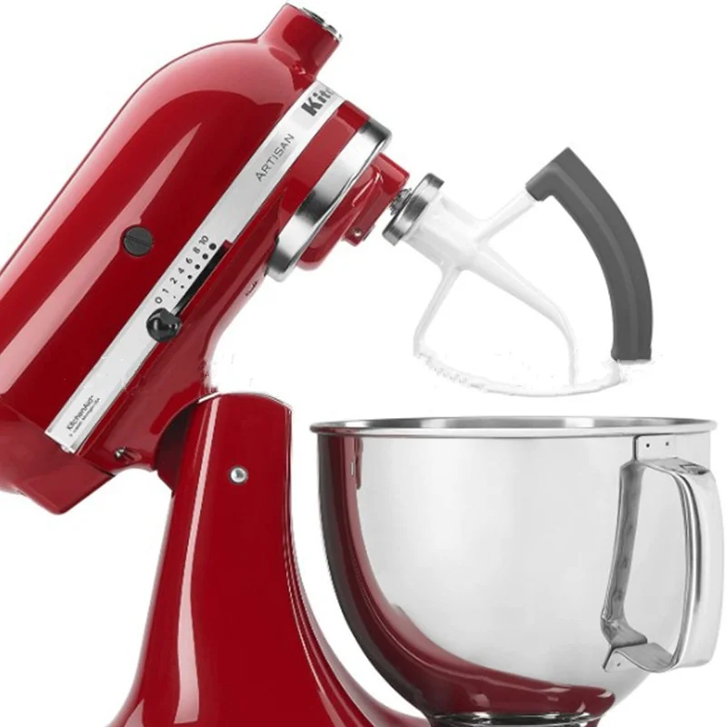 Blender Paddle Fits for KFE5T 4.5-5QT Silicone Edge Compatible with KitchenAid Tilt-Head Stand Mixers Accessories Bowl Scraper