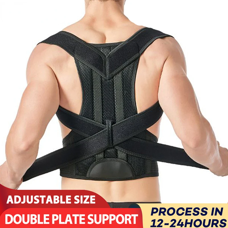 Back Corrector Corset Magnetic Posture Corrector Straight Shoulder Brace Lumbar Support Pain Relief For Children Adult Women Men