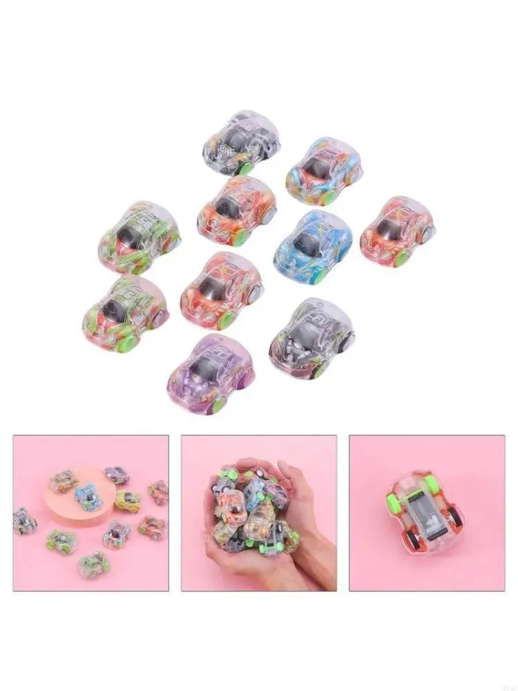 

M89C 10 Pcs Car Toy Vehicle Inertial Birthday Gift for Children Boy Girls Realistic