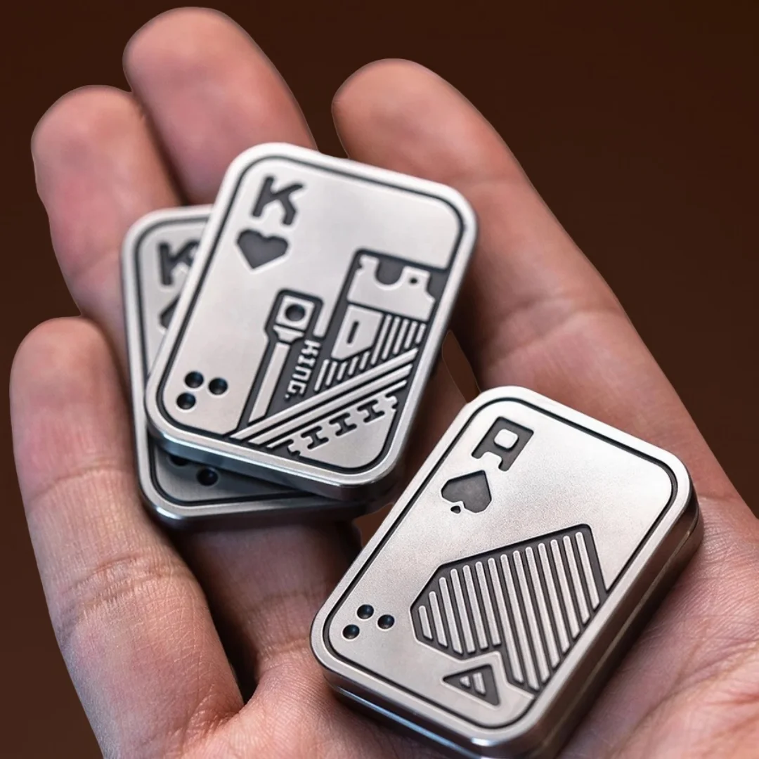 

KK AA Fidget Slider Металлический Череп Push Slider Игрушка для снятия стресса Антистресс EDC Топ Спиннинг Покерные игрушки Подарки для взрослых