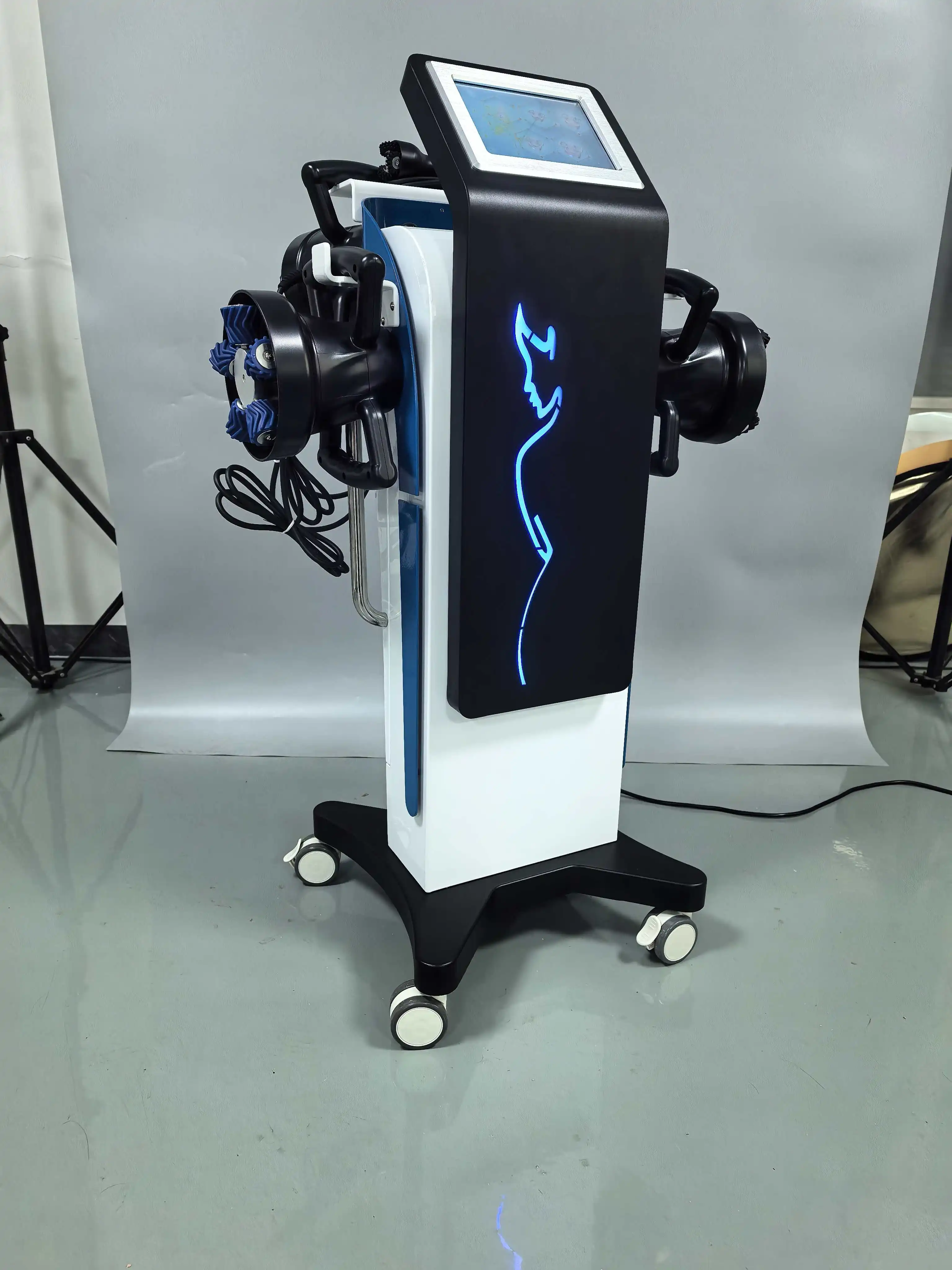 

Многофункциональный 6 в 1, вибрационный роликовый массажер для похудения, физиотерапия, облегчение боли, массажер для жира, целлюлита, массажер