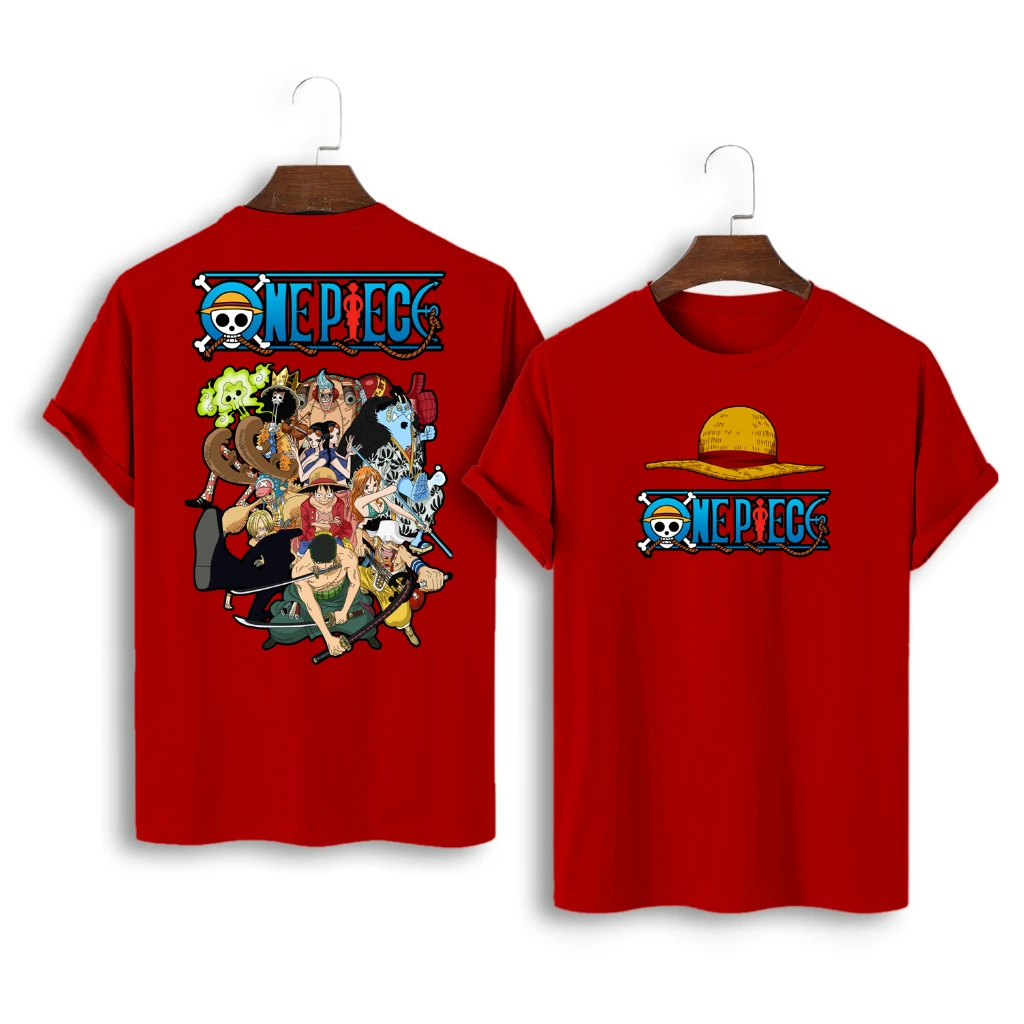 Heißer Japanische One Piece Luffy Baumwolle T-shirt Männer Atmungsaktive Unisex Sport T-shirt Sommer Frauen Männer Oversize Bandai Cosplay T-shirt