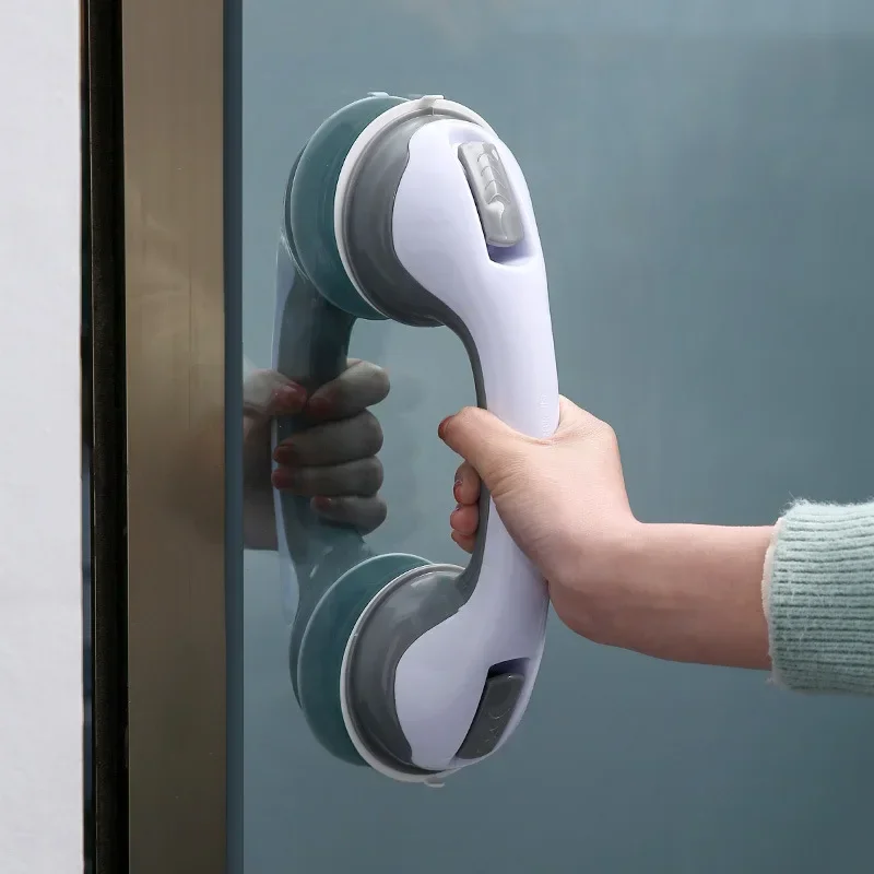 1PC Shower Handle Safe Helping Handle Anti Slip Support Toilet Bathroom Safe Grab Bar Handle Vacuum Sucker Suction Cup Handrail