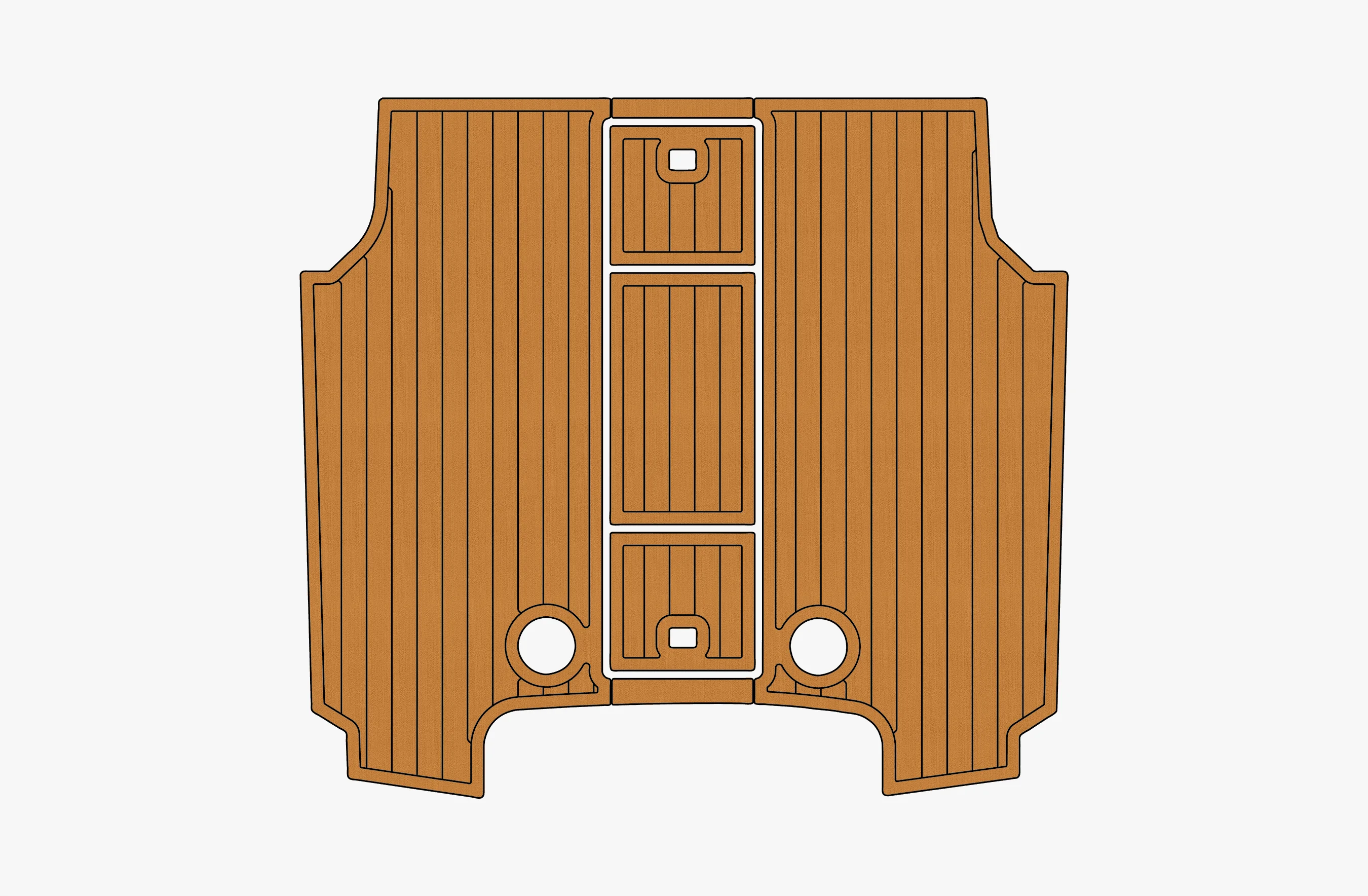 

Marine Faux Teak EVA Non-Slip Mat-2006-2010 Carolina 25 Classic Self-Adhesive 1/4" (6mm) Boat Deck Pad for Cockpit & Deck