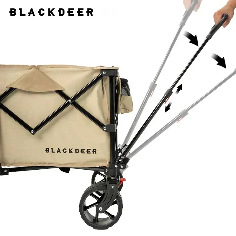 BLACKDEER جديد للطي متعددة الوظائف عربة التخزين عربة سيارة المحمولة عربة التسوق التخييم نزهة عربة أنابيب الصلب قوس #1