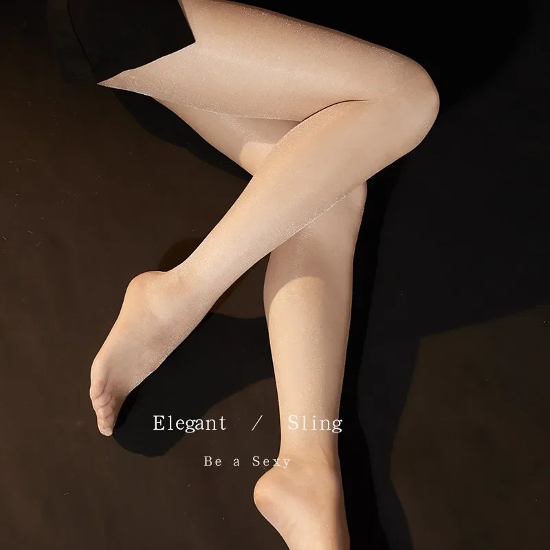 المرأة مثير جوارب لامعة بيرليسسينت نوع القدم جوارب طويلة سيدة رقيقة جدا سلس الجوارب طماق شفافة الساق ارتداء الجوارب