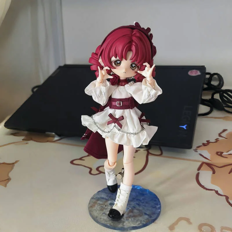 Novo quente come4free 1/12 bjd caixa cega bonnie estrela meteorológica série de linguagem kawaii coelho bjd figura de ação articulada brinquedo