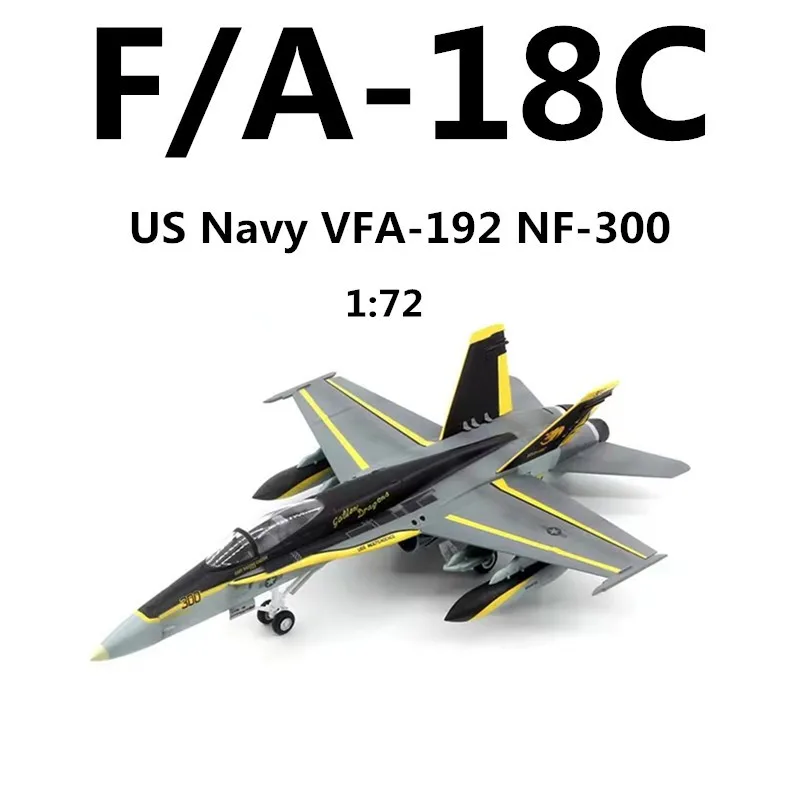 1:72 Scale US F/A-18C Hornet Fighter F18 Aircraft Model Small Size Finished Display Collection Souvenir Toys Gifts Display Fans