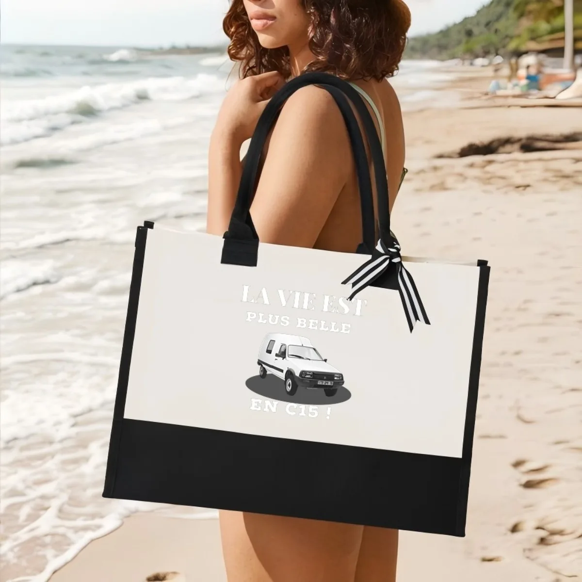 

Latios 2026 Новое поступление, модная практичная просторная многоразовая большая сумка с узором и принтом, 2-цветная сверхпрочная большая сумка на плечо для всех