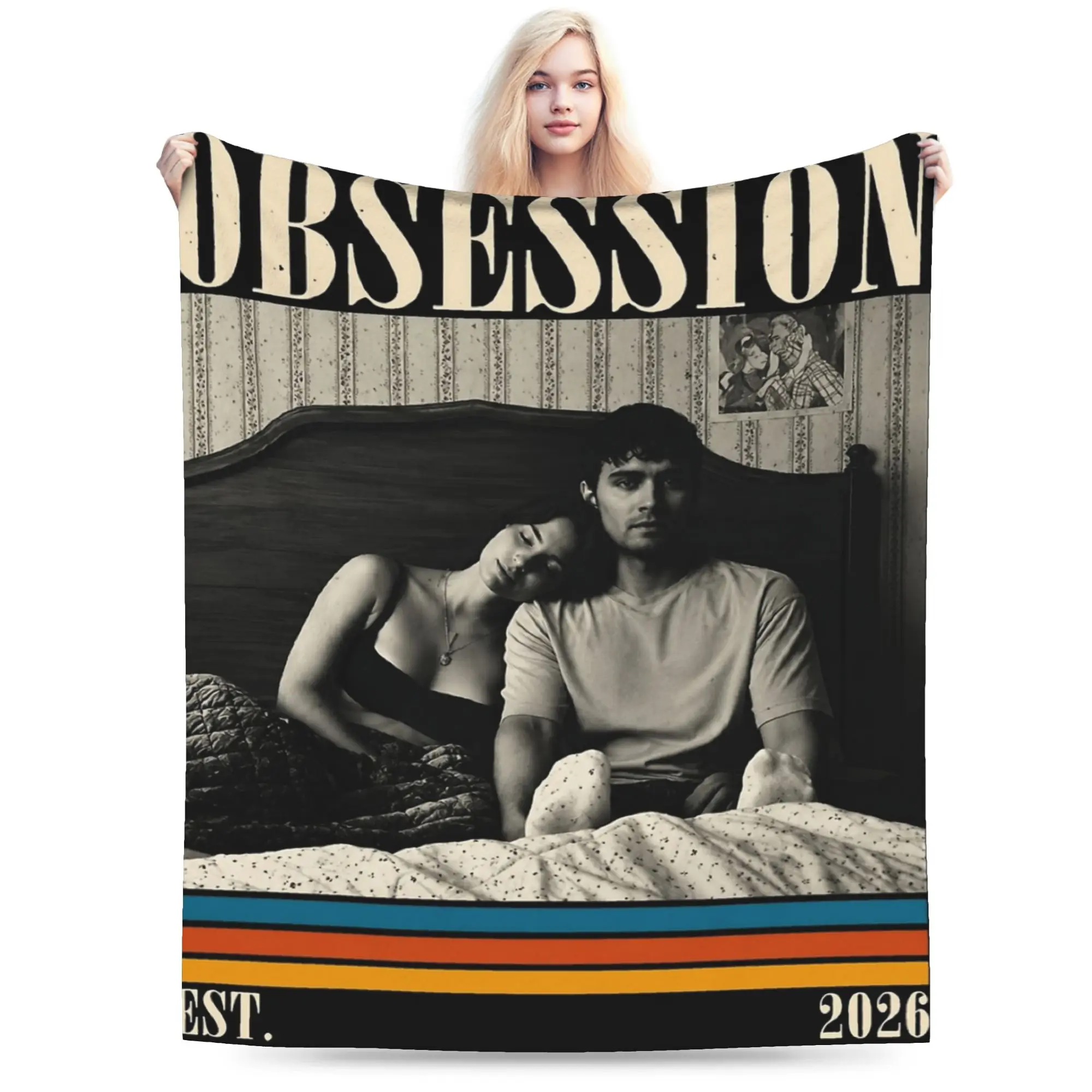 Obsession 2026 Horror Movie  Blanket Warm Cozy Fluffy  Throw Blankets for Couch 50x60 Inch Multi-size Quilt