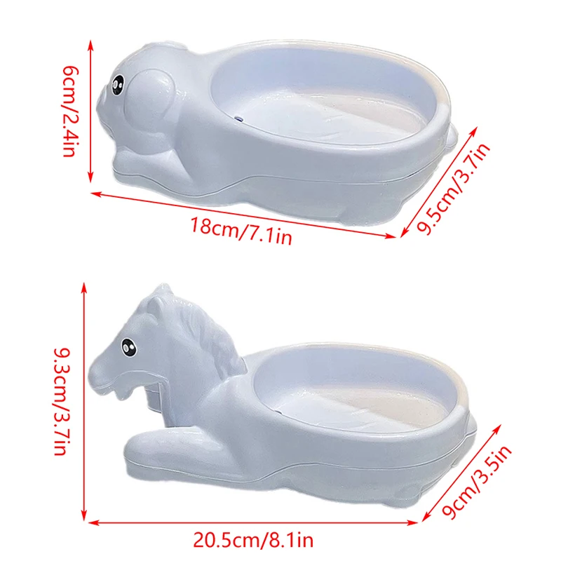 صندوق صابون على شكل حصان، طبق صابون على شكل خنزير كرتوني، حامل تخزين قابل للتصريف، طبق تخزين، ملحقات الحمام المنزلية