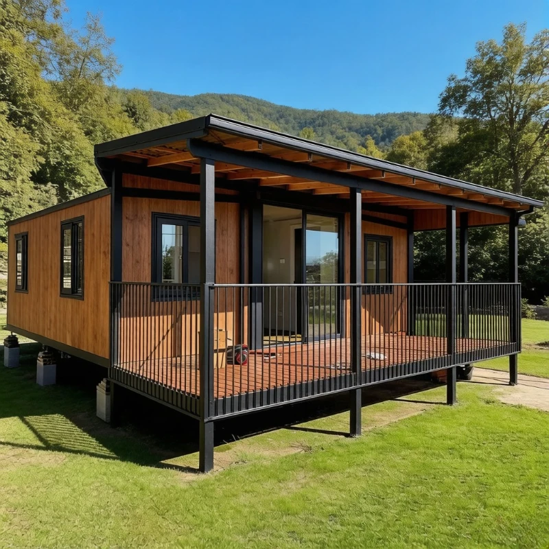 Customized Prefabricated Home Tiny House Folding Room 40Ft 20Ft Container Expandable House Prefab Sheds Storage Warehouse Barn