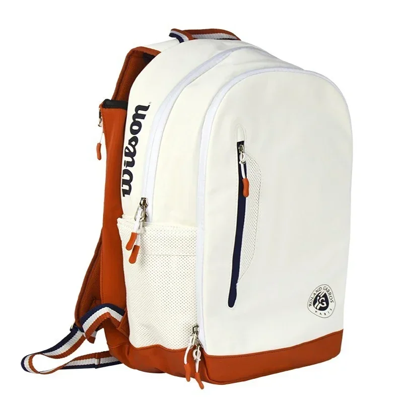 Wilson Roland Garros - Clay Tennis Bag, 2-racket Max Backpack with compartments, commemorative trip to the French Open