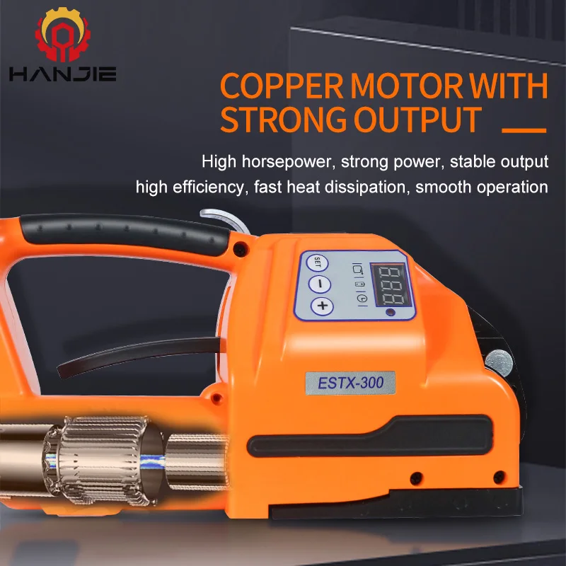 Reggiatrice automatica per pallet alimentata a batteria portatile per cinghie in PP e PET