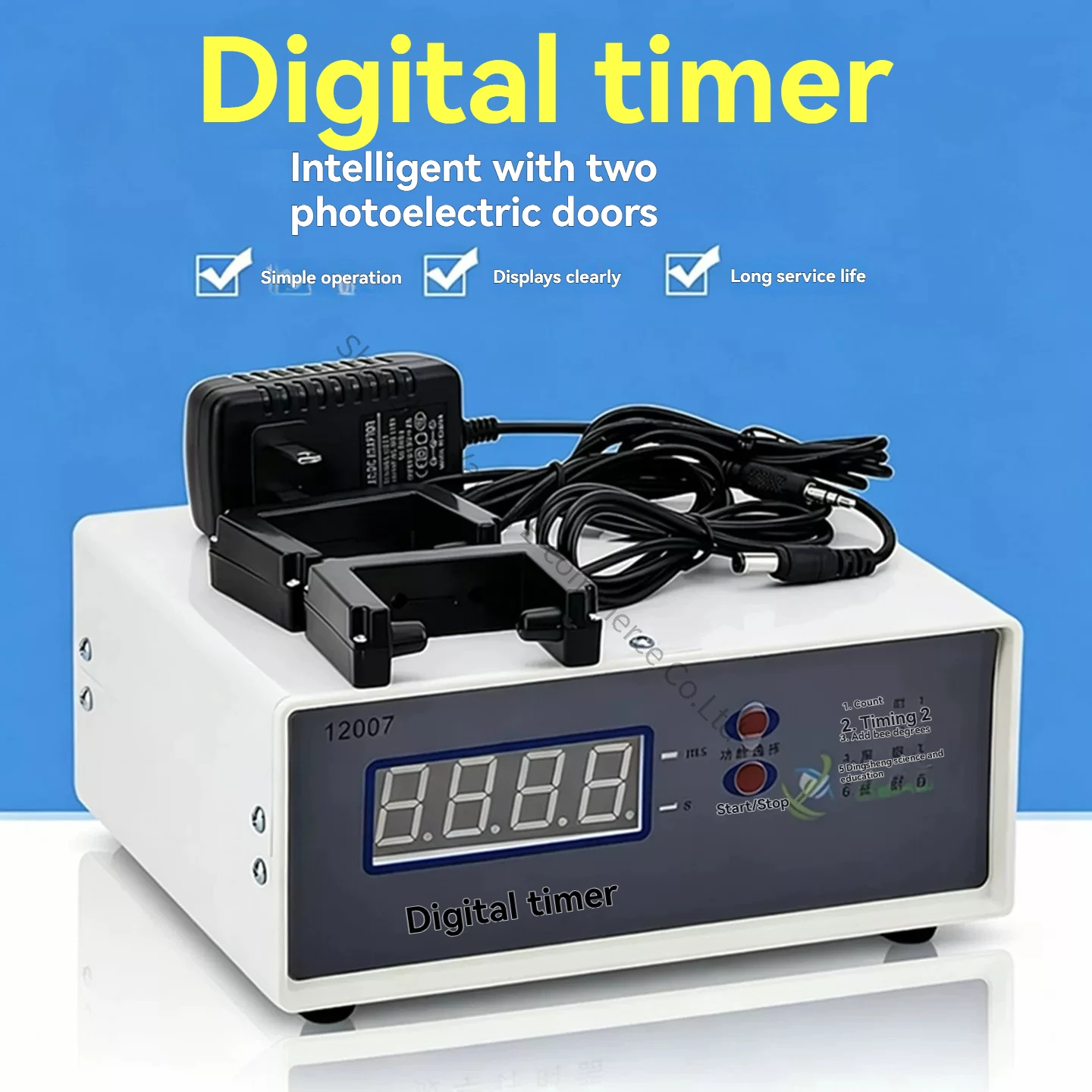 Digital Timer 12007 Intelligent 2 Photoelectric Door Air Cushion Guide Rail Free Fall Physics Teaching Instrument