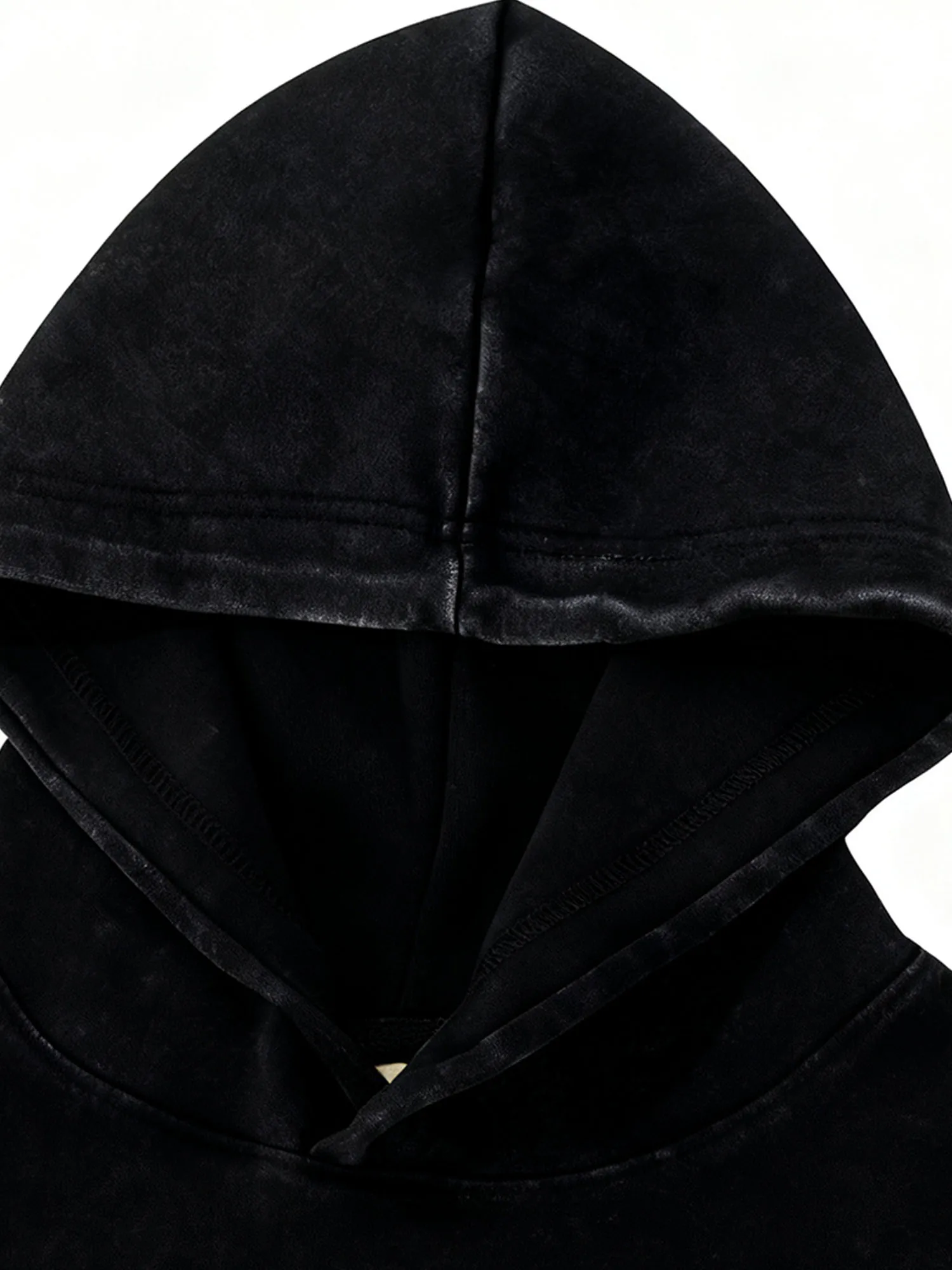 بلاك ميتال فونت مان 400 جرام هوديي ثقيل الوزن مغسول بكتف منسدل تصميم مجموعة Aw