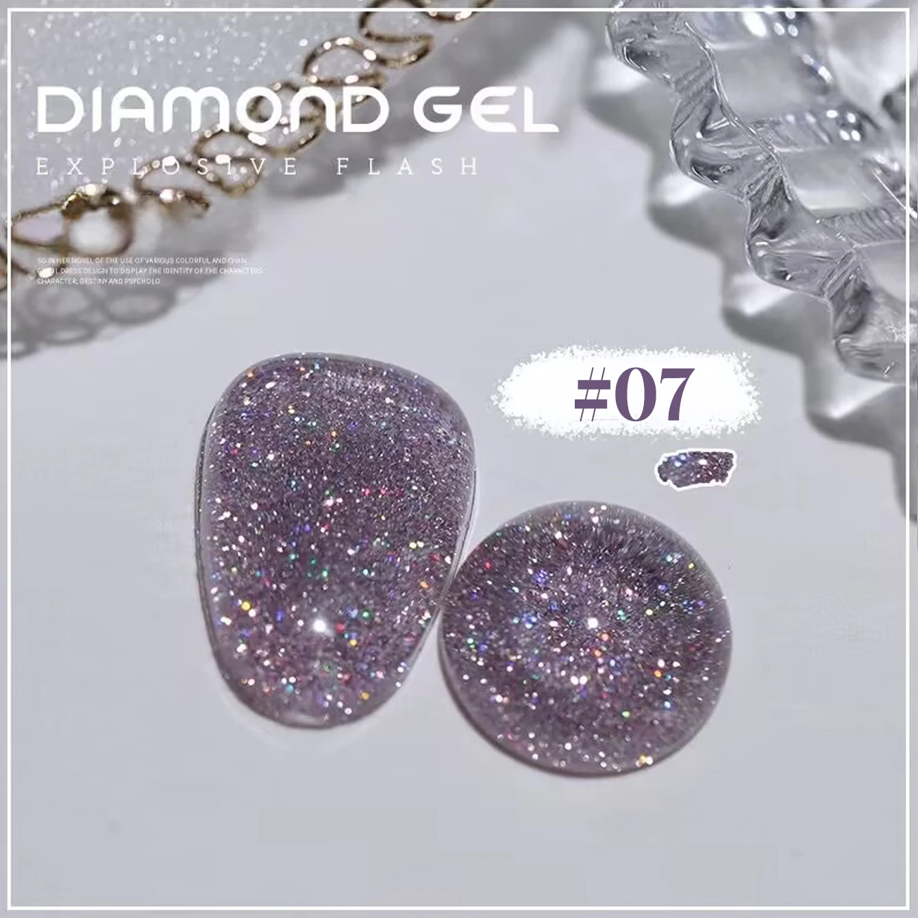 MIANEL 12ML 플래싱 크러쉬드 다이아몬드 젤 네일 폴리쉬 컬러풀 반사 디스코 글리터 네일 폴리쉬 크리스마스용 레드 네일