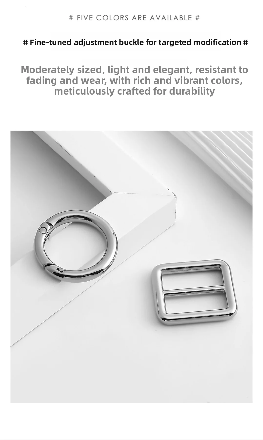 Adjustable Buckle For Evelyne Mini16 23 29 Shoulder Strap Shortener Buckle Easy To Install Bag Modification Bag Accessories