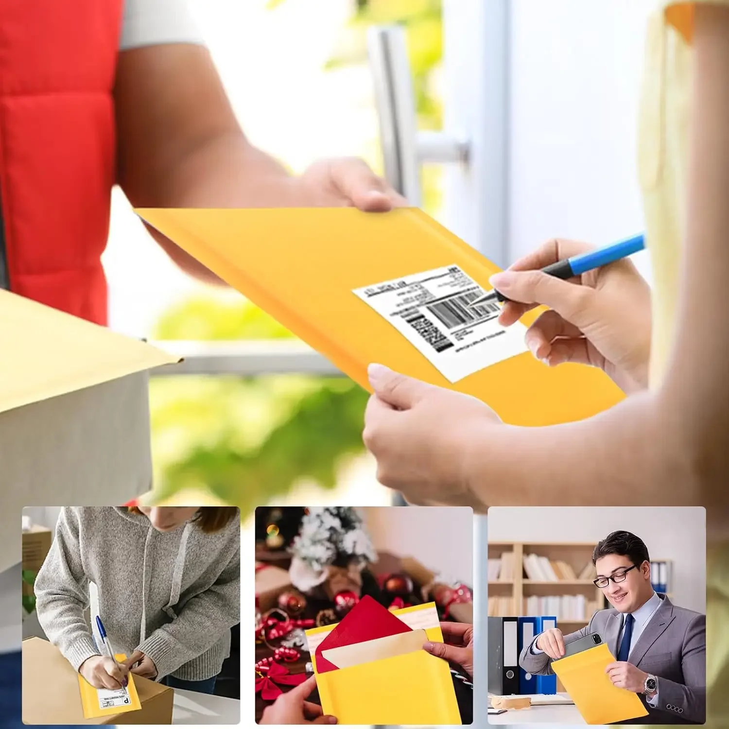 Рисунок 2 - Желтый крафт-бульбашковый конверт