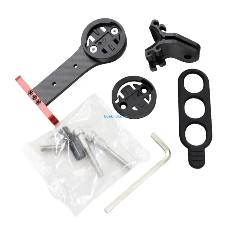 

11UE Carbon Fibers Bike Computer Mount Holder Extension Bracket Easy to Install