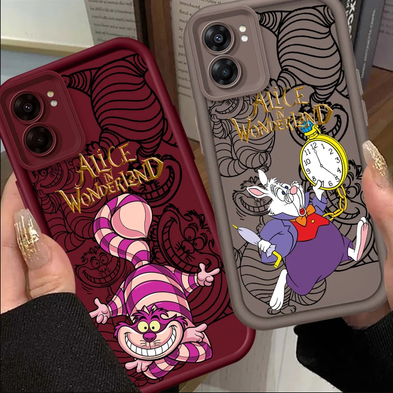 Disney Alice In Wonderland Art Eye Ladder For OPPO Find X5 X3 A58 A57 A55 A53 A54 A92 A74 A78 A98 A16 A94 A76 A72 5G TPU