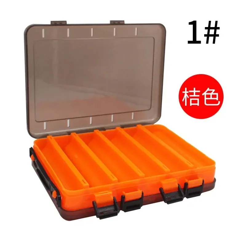 Burle Shrimp Fishing Box Fishing Accessories Box Squid Jig Box Tackle T-bait Double Side Folio O Wooden Plastic Case for Fi