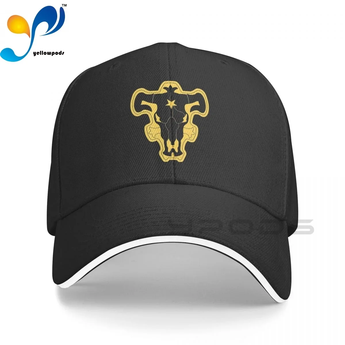 

Black Clover Black Bulls Logo Trucker Cap Snapback Hat for Men Baseball Mens Hats Caps for Logo