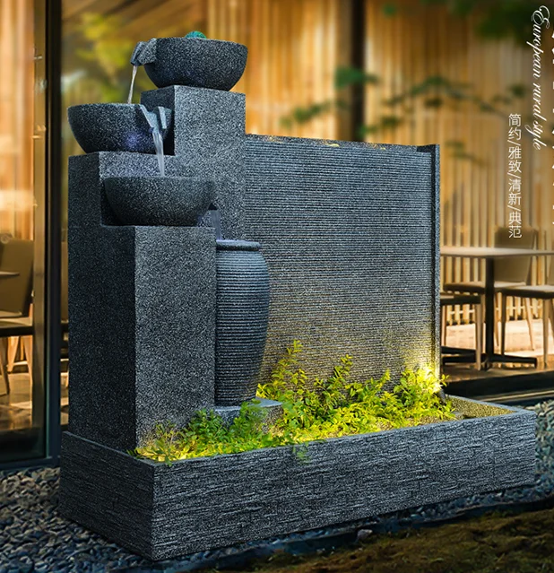 Granite garden fountain made of high quality natural stone