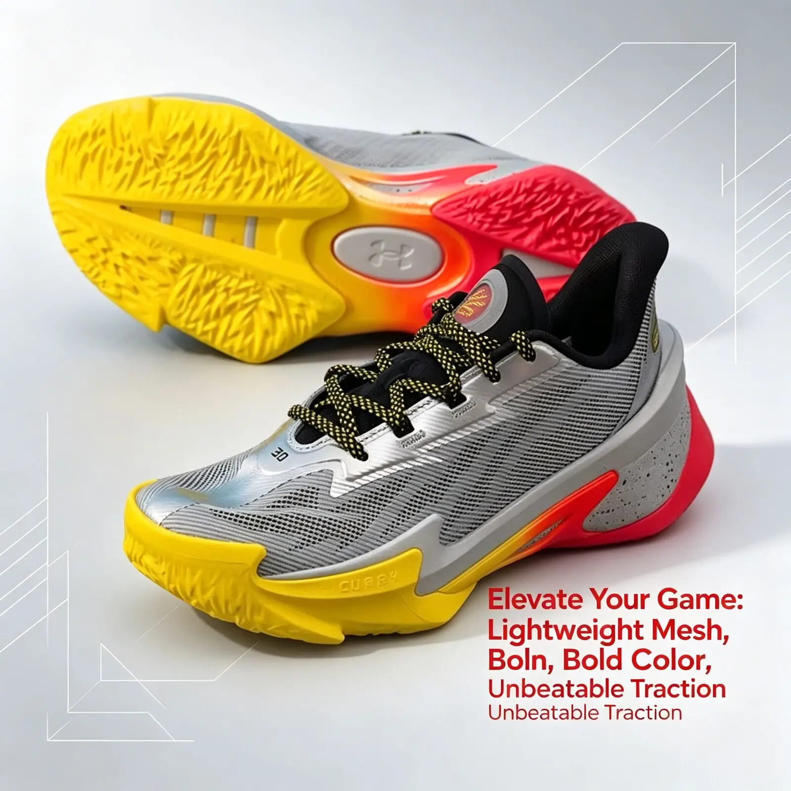 Zapatillas de baloncesto Under Armour Curry para hombre y mujer, calzado deportivo práctico antideslizante con absorción de impacto, 3027983-099