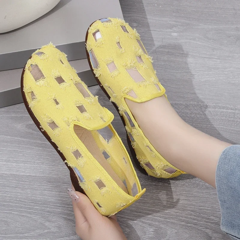 2024 New Fashion  Hot-selling Women's Shoes Single Shoes for Outer Wear Round Toe Shallow Mouth Comfortable Flat Bottom Casual