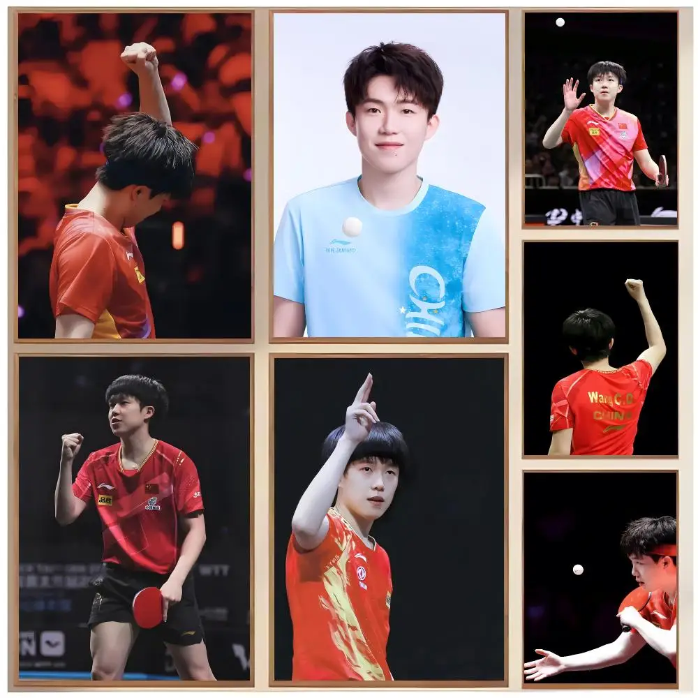 Athlete Tabletennis Wang Chuqin Poster  Classic Home Interior Design & Modern Wall Decor Art Collection