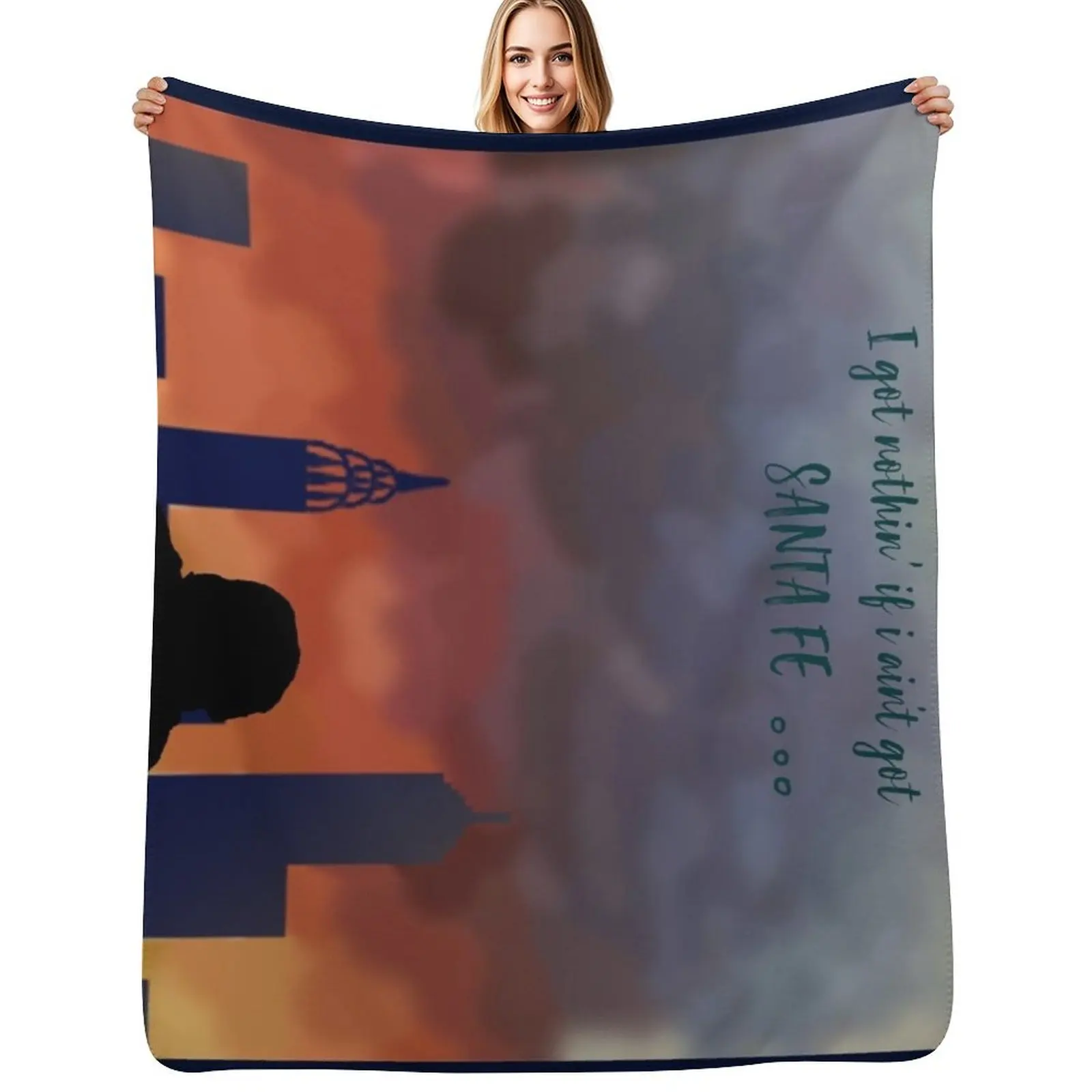 Santa Fe - Newsies Throw Blanket Bed covers warm for winter Winter beds bed plaid Blankets For Sofas Flannel Fabric Blankets